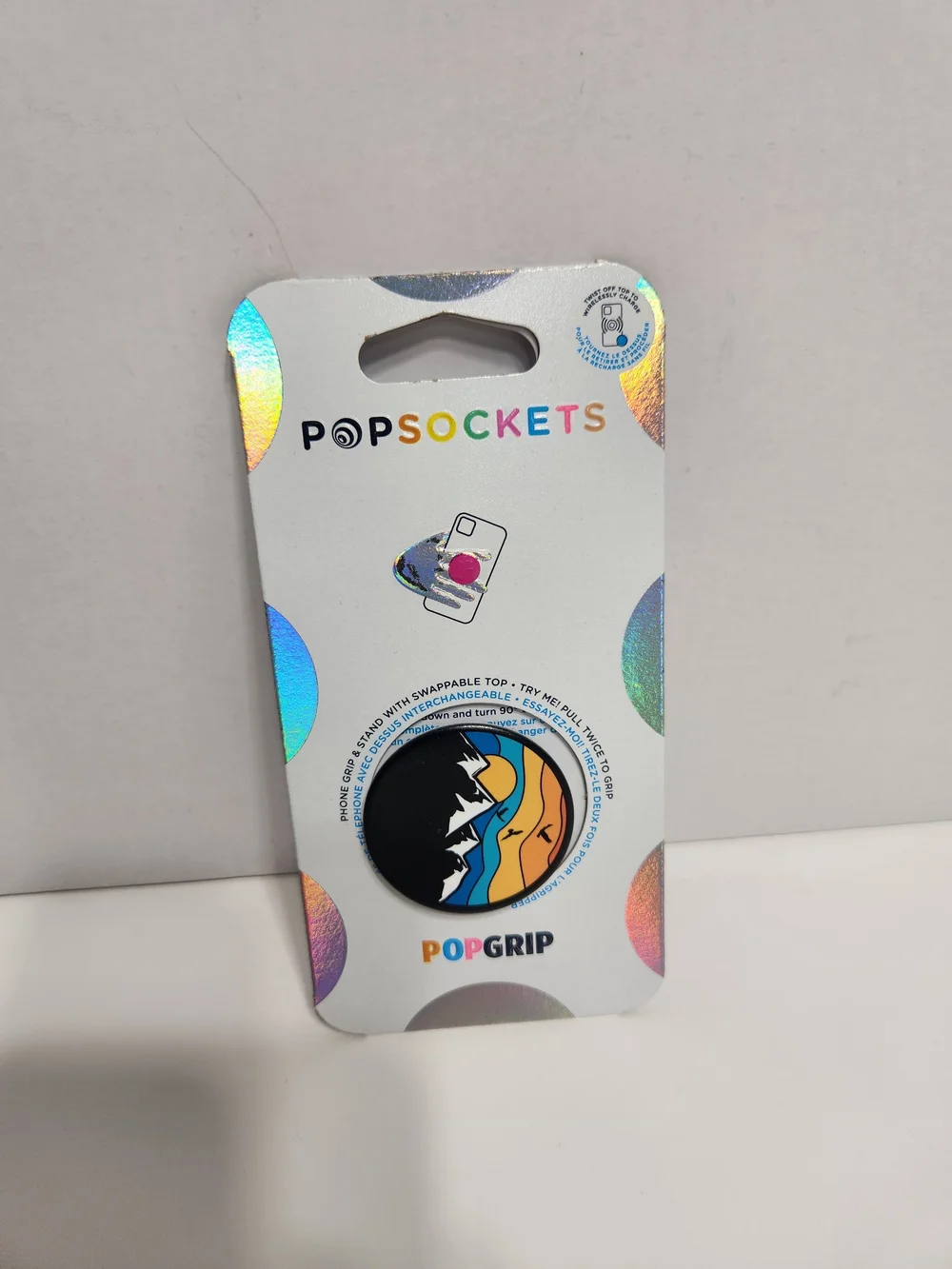 PopSockets PopGrip Phone Grip - Multicolor Scenic Mountain Design